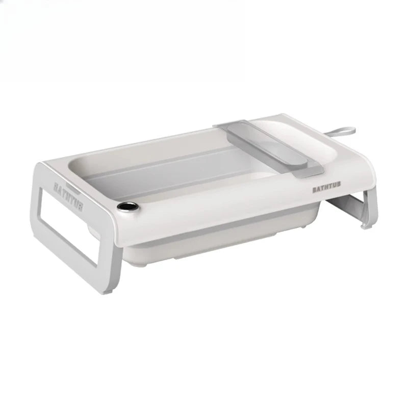 Temperature Sensing Bath Tub Folding Household Tub Sitting and Lying Products Bath Tub