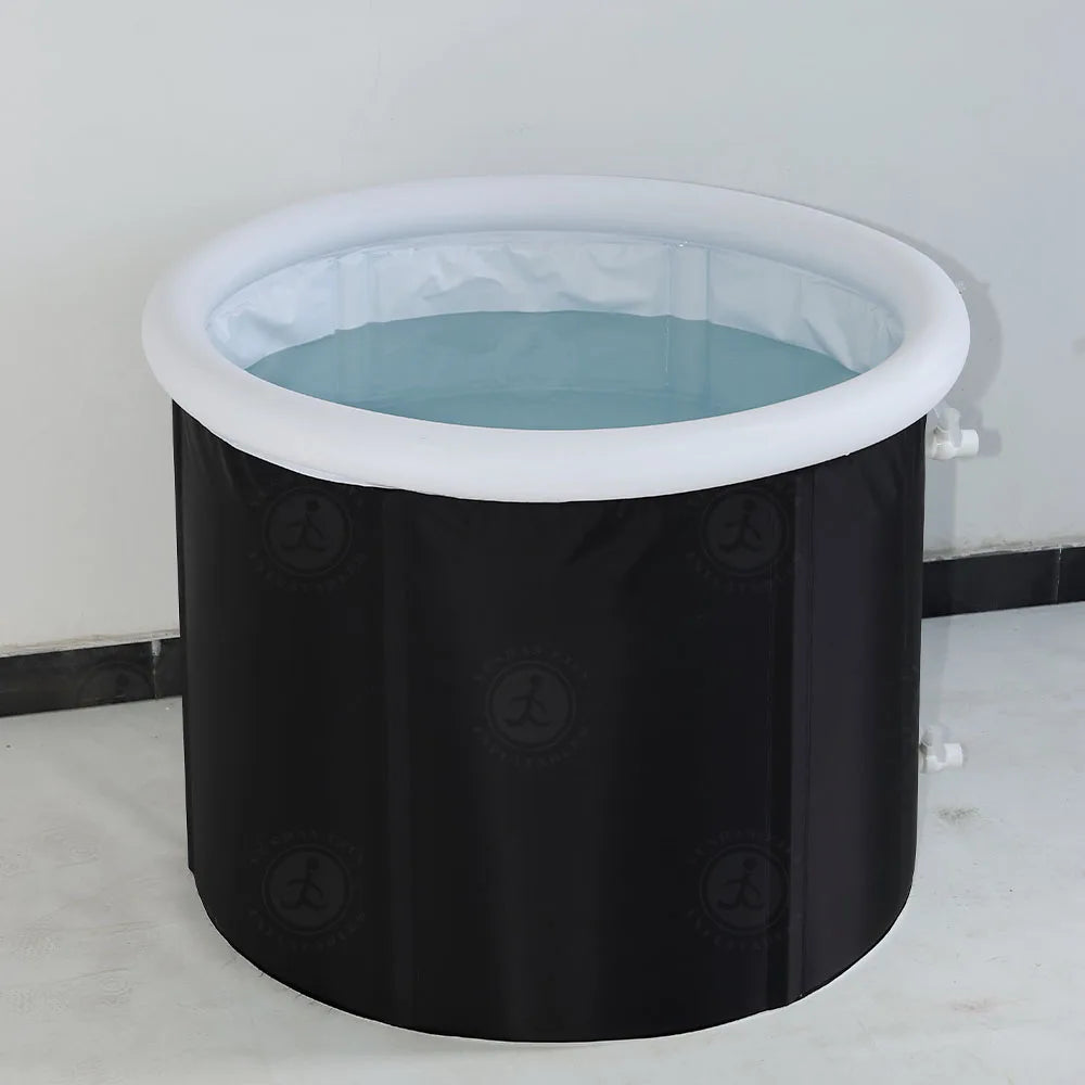 Portable Baths For Recovery Cold Plunge Therapy Tub Ice Bath Tub Inflatable Bath Tub Built-in Tube For 2 Ports