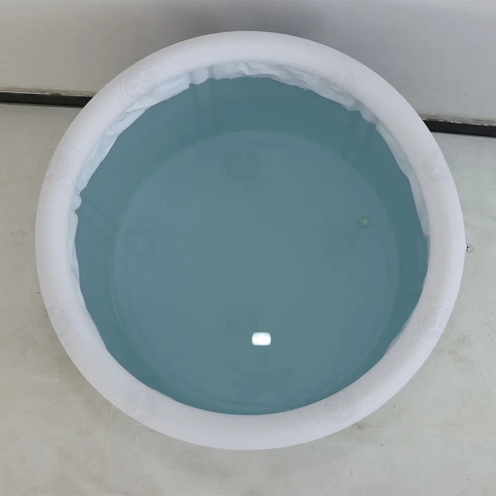 Portable Baths For Recovery Cold Plunge Therapy Tub Ice Bath Tub Inflatable Bath Tub Built-in Tube For 2 Ports