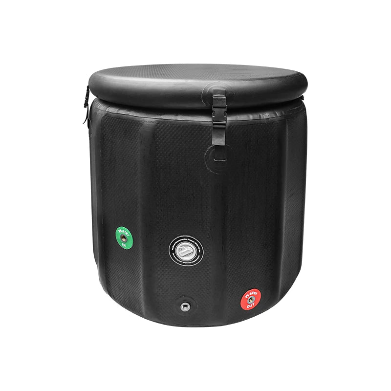 PVC Inflatable Portable Ice Bath Tub With Pump Cover Cold Plunge Chiller For Outdoor Recovery Pool Use Drop Stitch Fabric
